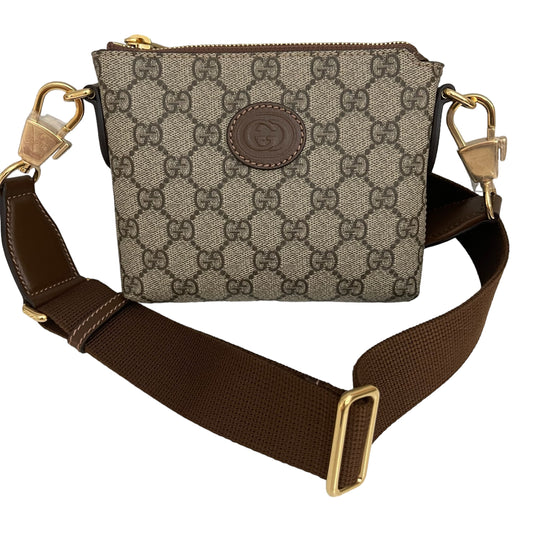 Gucci GG Supreme 2 in 1 Crossbody / Clutch