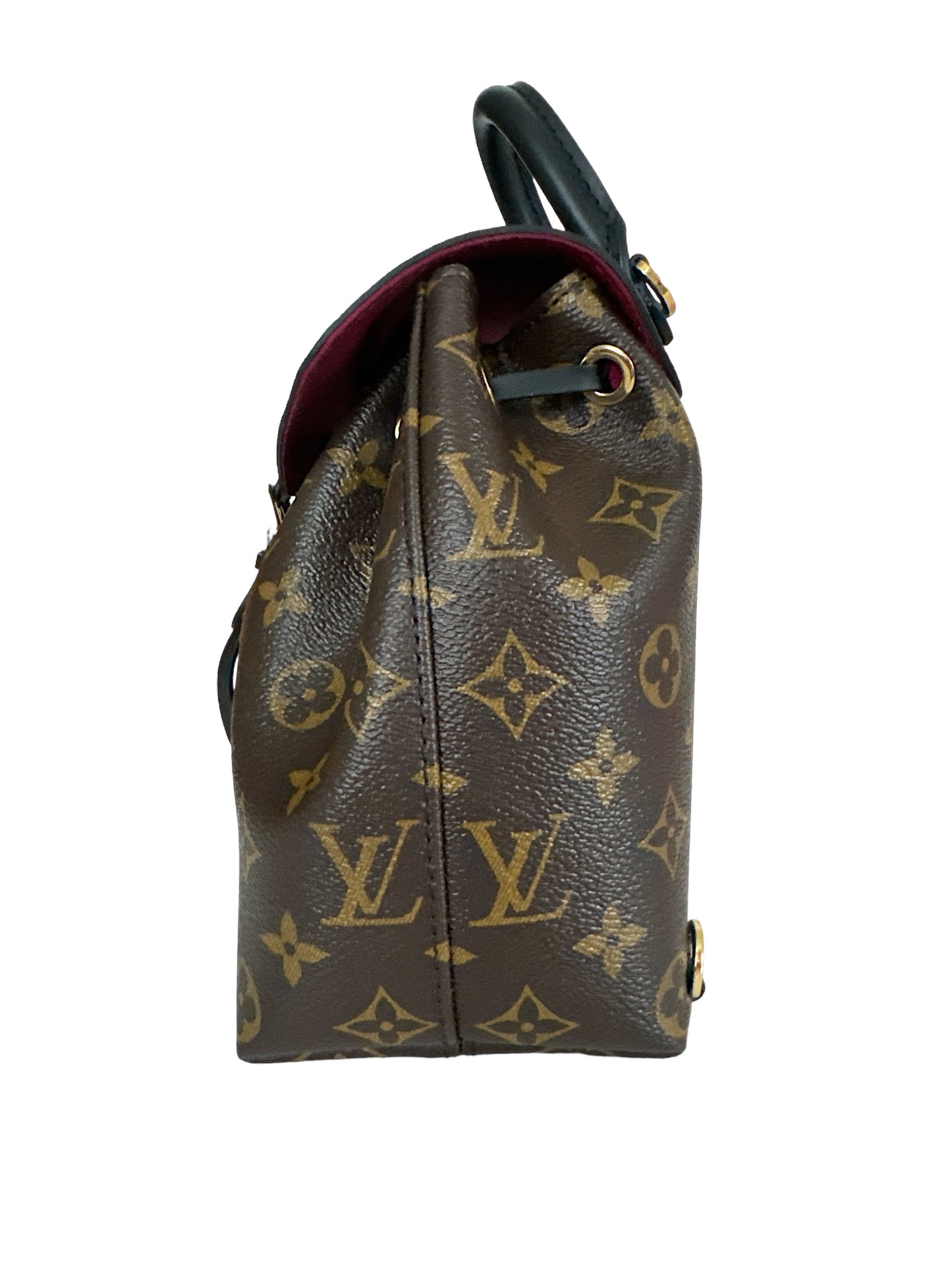 Louis Vuitton Montsouris BB Black Leather Monogram Backpack