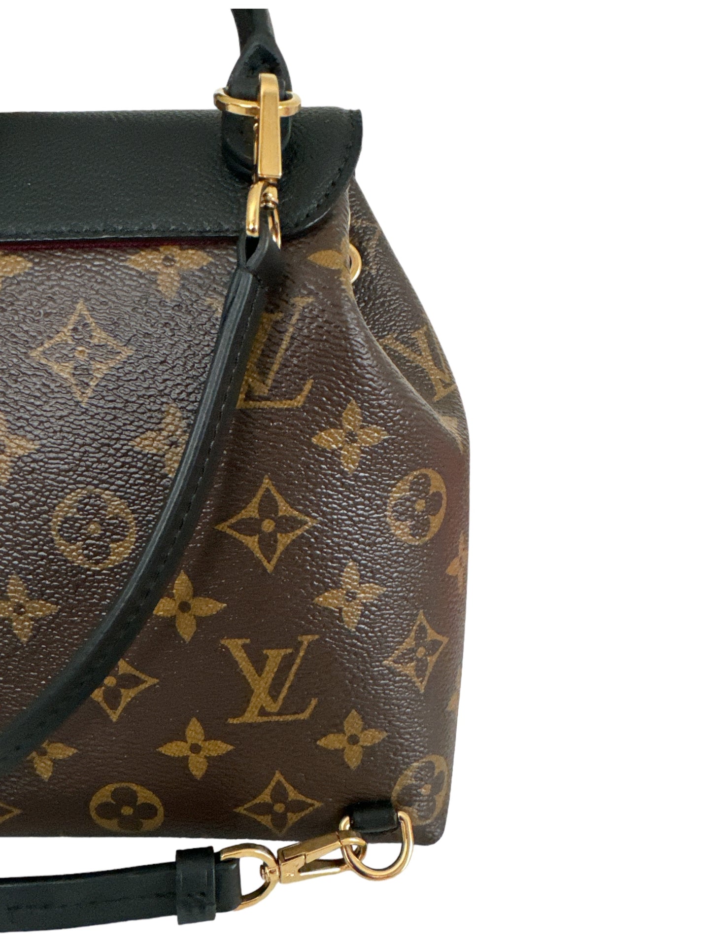 Louis Vuitton Montsouris BB Black Leather Monogram Backpack