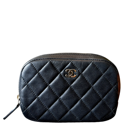 Chanel Cosmetic Black Caviar GHW Case