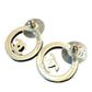 Chanel CC Earrings Jewelry Fashion Silver Metal
