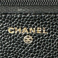 Chanel Classic Wallet On Chain Black Caviar Gold Hardware