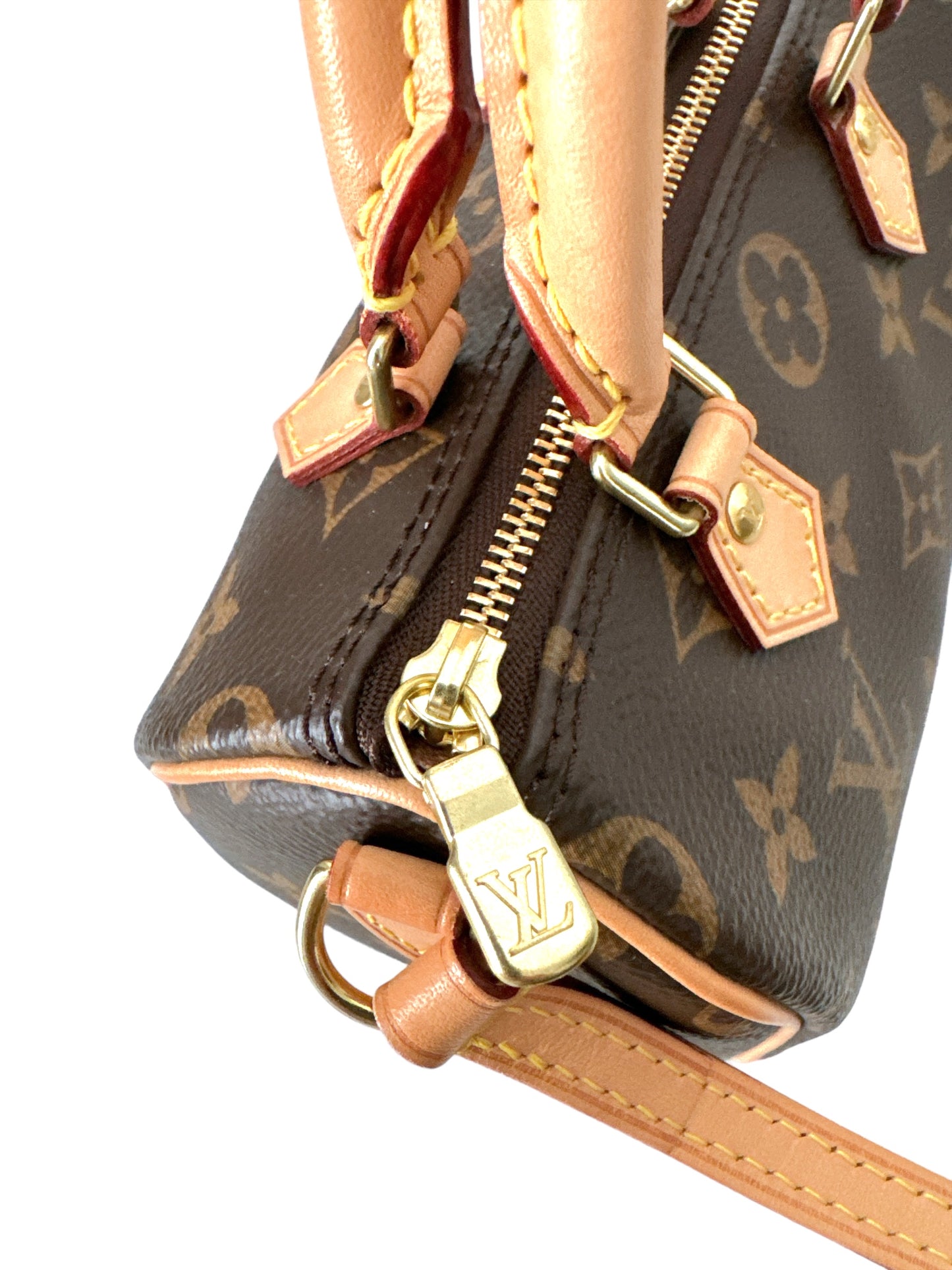 Louis Vuitton Speedy Nano Monogram Crossbody Bag