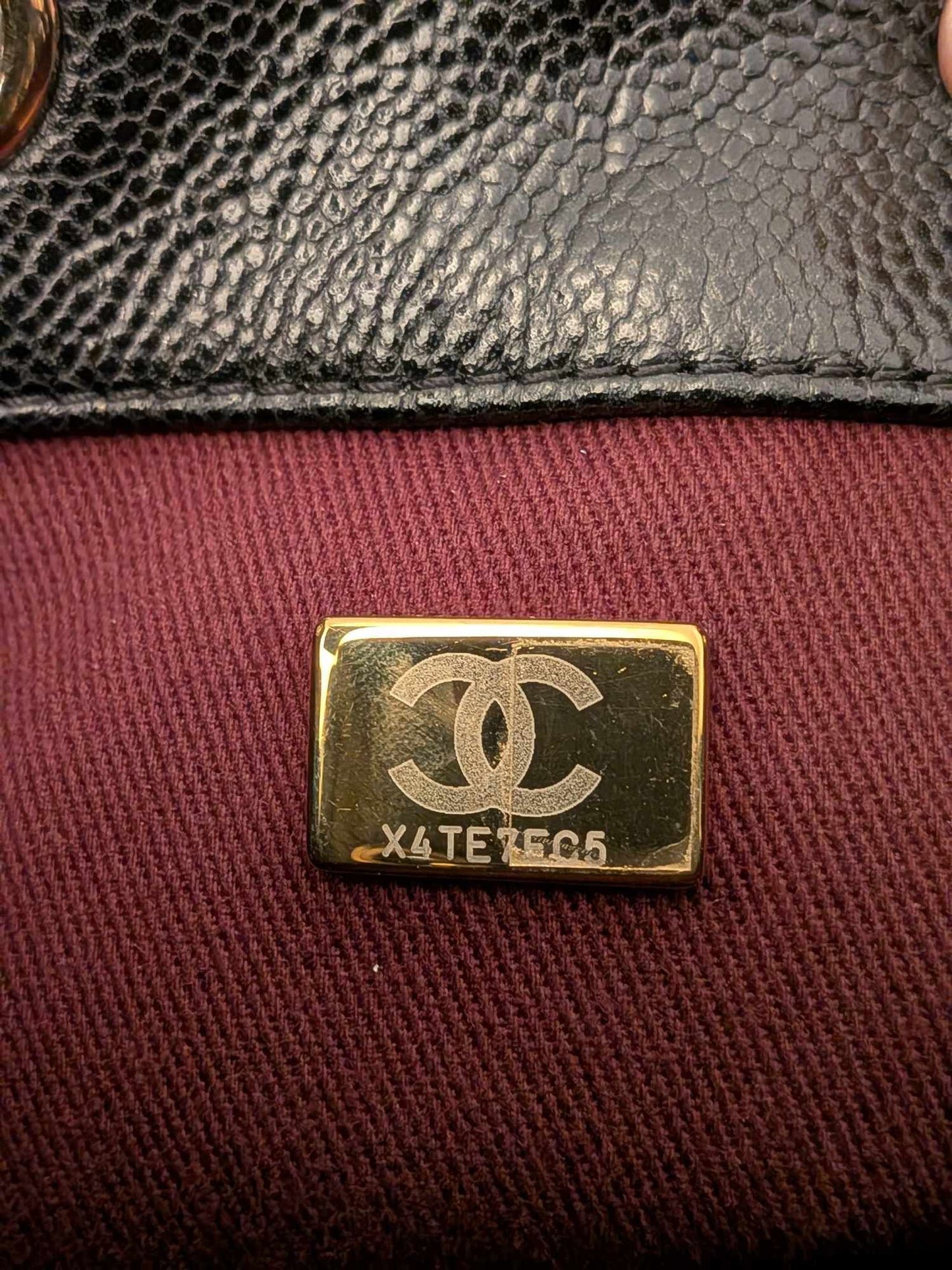 Chanel Drawstring Bucket Black Caviar Gold Hardware
