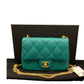 Chanel
Mini Quilted Grren Caviar Sweetheart Gold Hardware Flap Crossbody Bag
