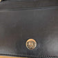 Chanel Lambskin Quilted Double Stitch Tassel Wallet On Chain Black Gold Hardware