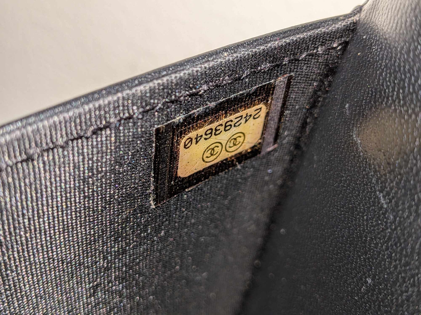 Chanel Lambskin Quilted Double Stitch Tassel Wallet On Chain Black Gold Hardware