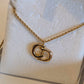 2205710-143049 Christian Dior CD Necklace Gold Hardware comes with case and the guarantee card
