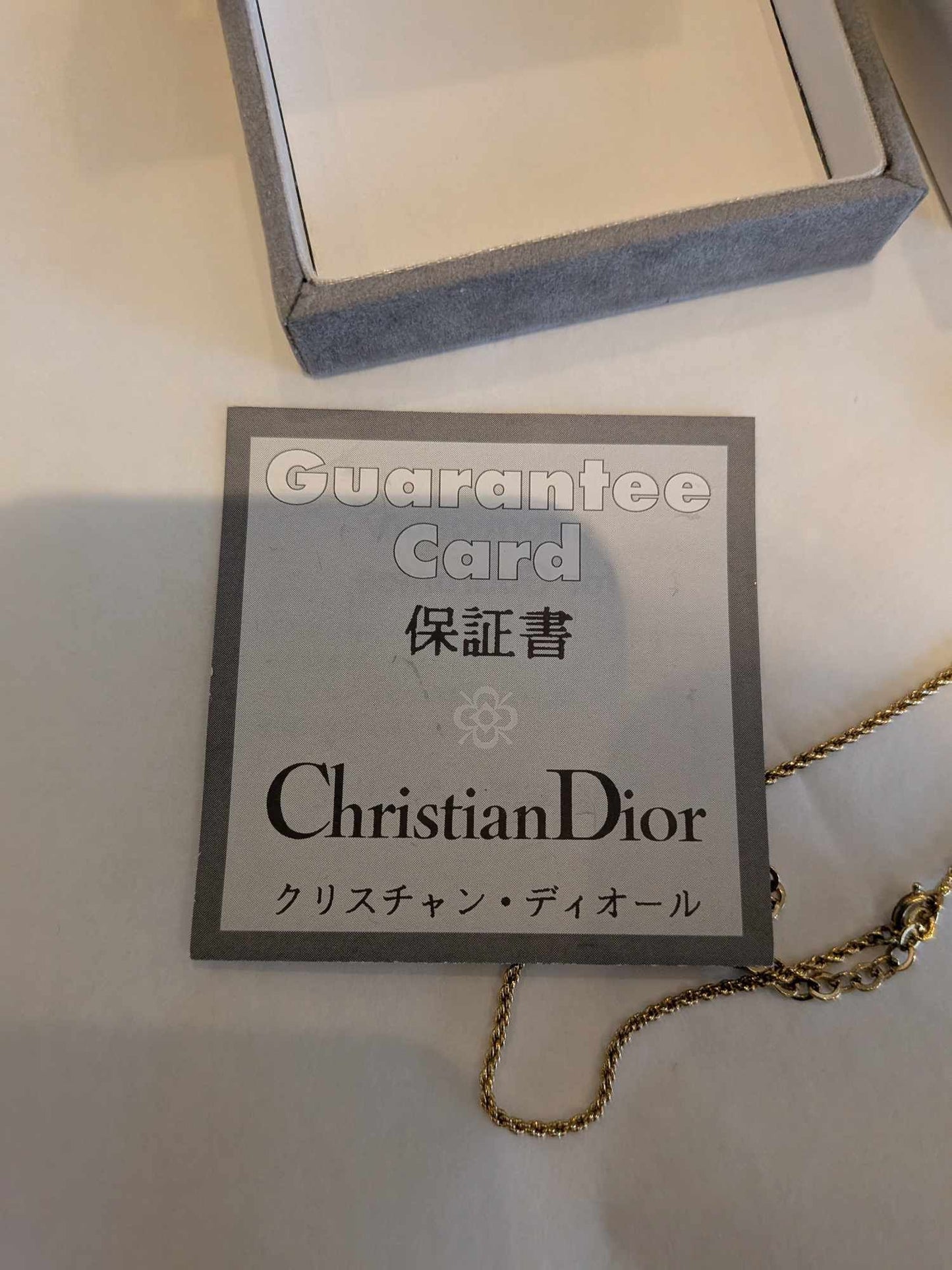 2205710-143049 Christian Dior CD Necklace Gold Hardware comes with case and the guarantee card