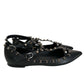 Valentino Garavani Rockstud Ballerina Black Size 37.5