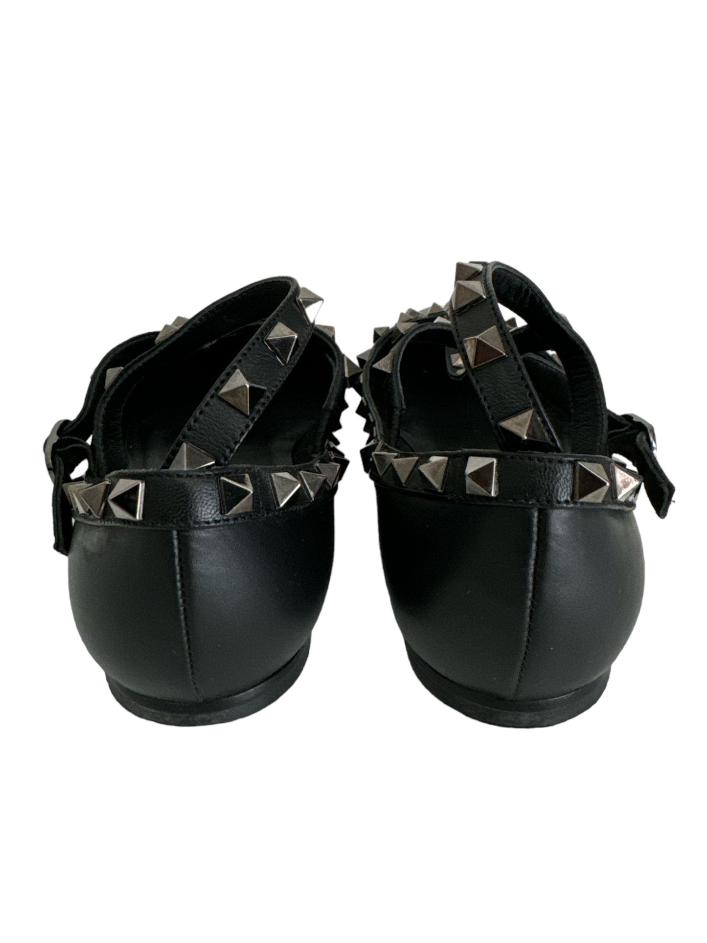 Valentino Garavani Rockstud Ballerina Black Size 37.5