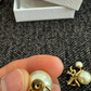 110580662 Dior Tribales Earrings Pearls Gold Hardware