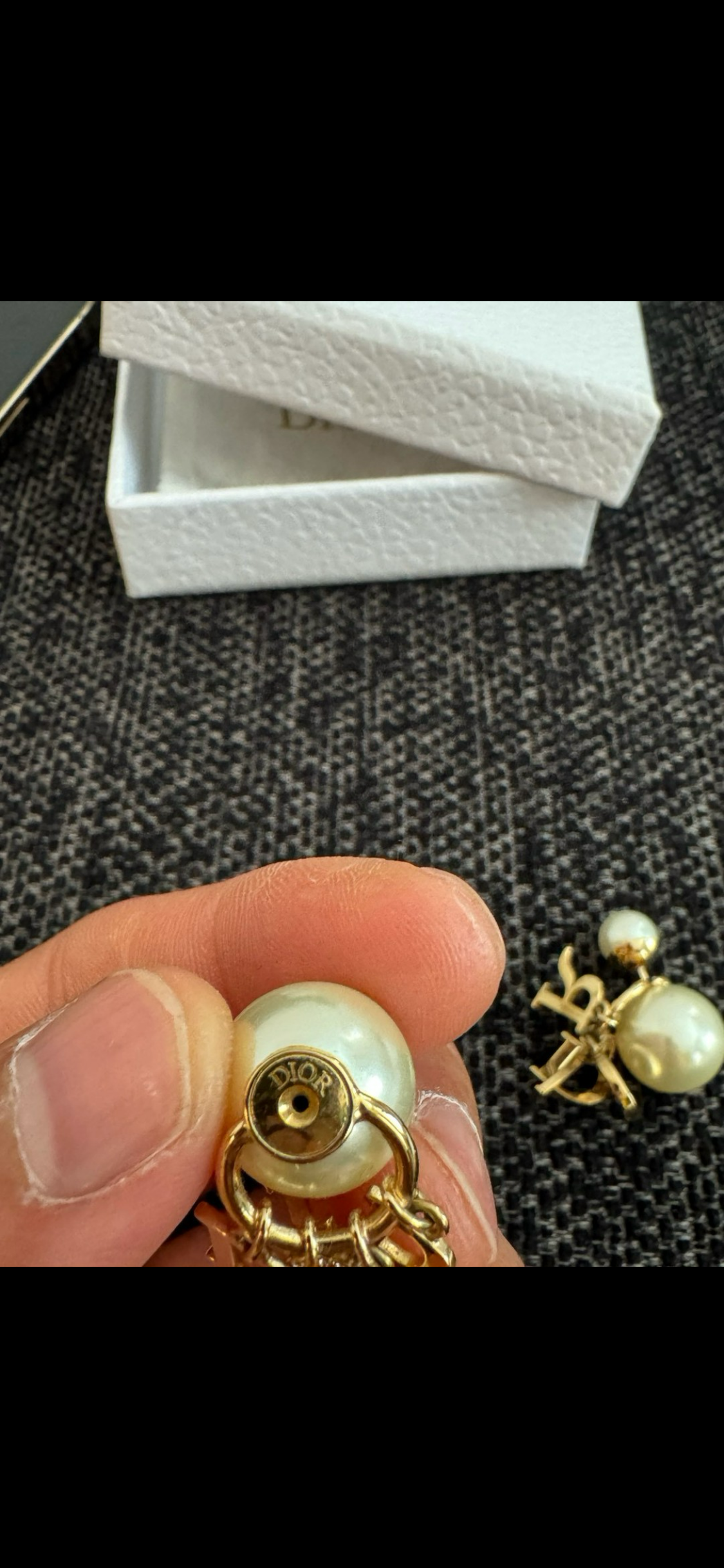 110580662 Dior Tribales Earrings Pearls Gold Hardware