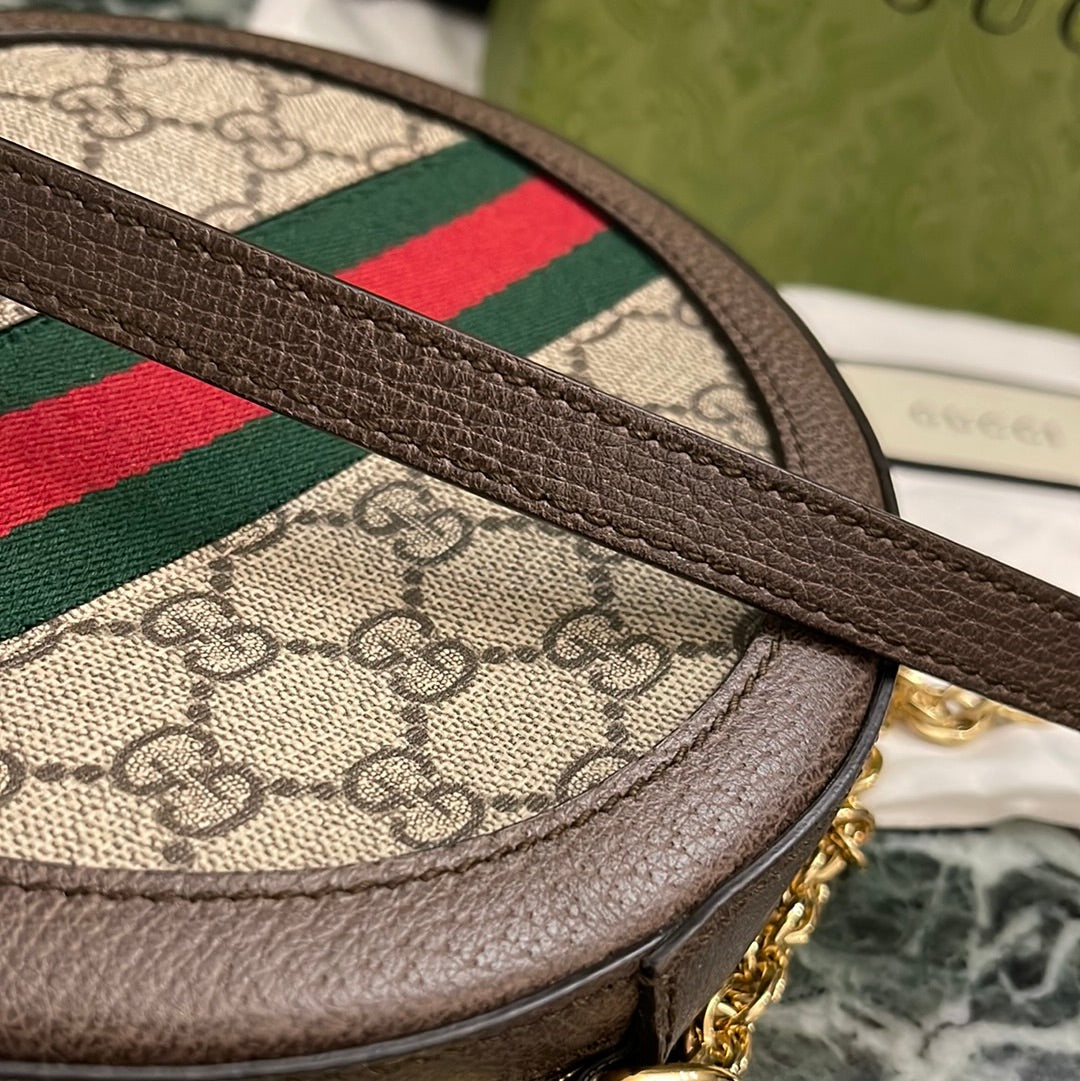 Gucci ophidia mini clearance gg round shoulder bag